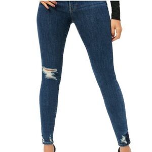 Good American Good Waist Blue 753 High Waist Tummy Control Jeans